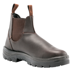 Steel Blue 312101 Hobart Elastic Sided Safety Boot, Winter Brown