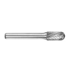 3_8in Cylindrical Ball Nose Carbide Burr Carded