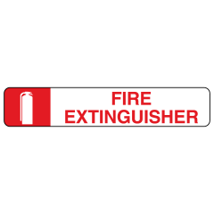 Fire Extinguisher, 300 x 100, Self Adhesive