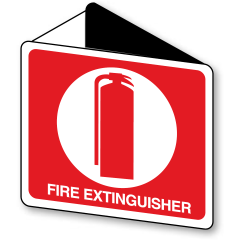Fire Extinguisher (With Picto), 225 x 225mm Poly, Off Wall