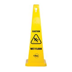 890mm Safety Cone _ Caution Wet Floor