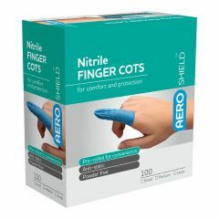 AEROSHIELD Large Nitrile Finger Cots Box_100