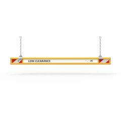 Aluminium Height Bar with Text and Hanger Kit _ 2m