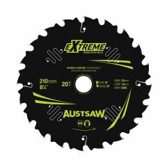 Austsaw Extreme_ Wood with Nails Blade 210mm x 25_16 Bore x 20 T 