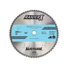 Austsaw RaiderX Metal Blade 355mm x 25_4 x 64T