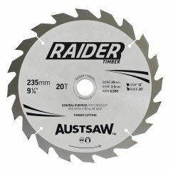 Austsaw Raider Timber Blade 235mm x 25 Bore x 20 T Thin Kerf