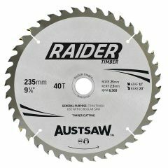 Austsaw Raider Timber Blade 235mm x 25 Bore x 40 T Thin Kerf