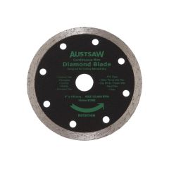 Austsaw _ 103mm _4in_ Diamond Blade Continuous Rim _ 16mm Bore _ 