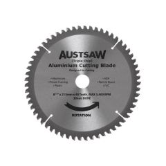 Austsaw _ 215mm _8 1_2in_ Aluminium Blade Triple Chip _ 30mm Bore