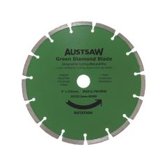 Austsaw _ 230mm _9in_ Diamond Blade Green Concrete _ 25_22_2mm Bo