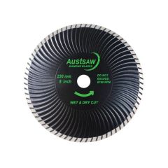Austsaw _ 230mm _9in_ Diamond Blade Super Turbo Wave _ 25_22_2mm 