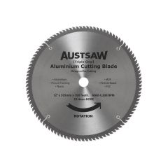 Austsaw _ 305mm _12in_ Aluminium Blade Triple Chip _ 25_4mm Bore 