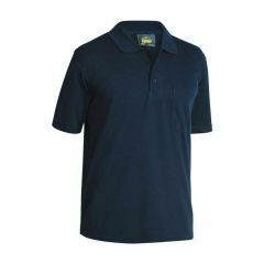 Bisley BK1290 180gsm Poly_Cotton Polo Shirt_ Short Sleeve_ Navy