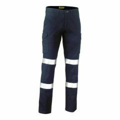 Bisley BPC6008T Biomotion Taped Stretch Cotton Drill Cargo Pants_ Navy