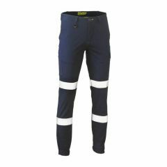 Bisley BPC6028T 280gsm Reflective Biomotion Stretch Cotton Drill Cargo Pants_ Navy