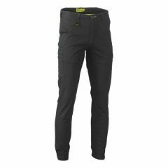 Bisley BPC6028 Stretch Cotton Cargo Cuffed Pants_ Black