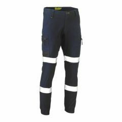 Bisley BPC6334T Biomotion Taped Flex _ Move Stretch Cargo Cuffed Pants_ Navy