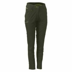 Bisley BPL6015 Womens 280gsm Stretch Cotton Work Pants_ Olive