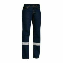 Bisley BPL6712T 465gsm Womens Reflective Stretch Jeans_ Navy