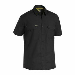 Bisley BS1414 X Airflow Ripstop Shirt_ Short Sleeve_ Black