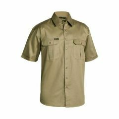 Bisley BS1433 190gsm Original Cotton Drill Shirt_ Short Sleeve_ K