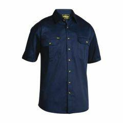 Bisley BS1433 190gsm Original Cotton Drill Shirt_ Short Sleeve_ N