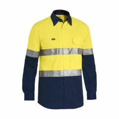 Bisley BS6696T Hoop Reflective Cotton Drill Shirt_ Long Sleeve_ Y
