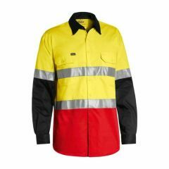 Bisley BS6697T Hoop Reflective Cotton Drill Shirt_ Long Sleeve_ Y