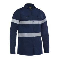 Bisley BS6883T Taped Cool Lightweight Drill Shirt_ Long Sleeve_ N