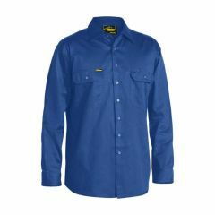 Bisley BS6893 Lightweight Cotton Drill Shirt_ Long Sleeve_ Royal 