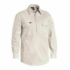Bisley BSC6820 Closed Front Cotton Lightweight Drill Shirt_ Long 
