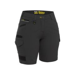 Bisley BSHL1332 Flx _ Move 4_Way Stretch Zip Cargo Shorts_ Charco