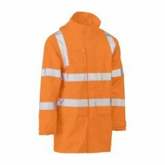 Bisley Taped HiVis VIC Rail Jacket Rail Orange