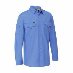 Bisley X Airflow Ripstop Shirt_ Long Sleeve_ Blue