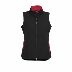 Biz Collection J404L Ladies Geneva Vest_ Black_Red