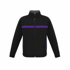 Biz Collection J510M Unisex Charger Jacket_ Black_Purple_Grey