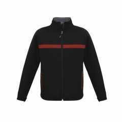 Biz Collection J510M Unisex Charger Jacket_ Black_Red_Grey