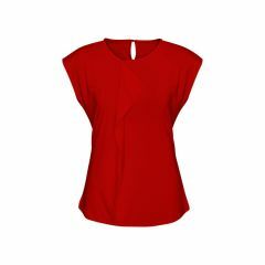 Biz Collection K624LS Ladies Mia Pleat Knit Top_ Red