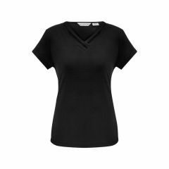 Biz Collection K819LS Ladies Lana Short Sleeve Top_ Black
