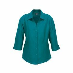 Biz Collection LB3600 Ladies Plain Oasis 3_4 Sleeve Shirt_ Teal