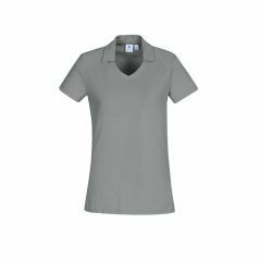 Biz Collection Ladies Byron Short Sleeve Polo Silver