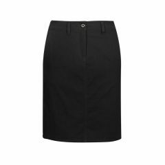Biz Collection Ladies Lawson Chino Skirt Black