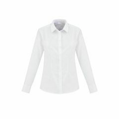 Biz Collection Ladies Regent L_S Shirt White