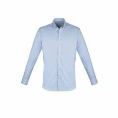 Biz Collection Mens Camden Long Sleeve Shirt Blue