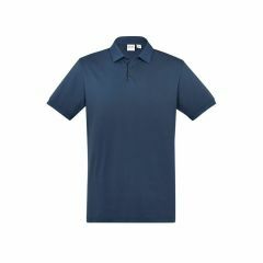 Biz Collection Mens City Short Sleeve Polo Mineral Blue
