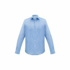 Biz Collection Mens Euro Long Sleeve Shirt_ Blue 