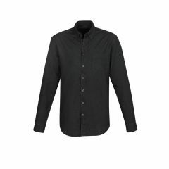 Biz Collection Mens Indie Long Sleeve Shirt_ Black