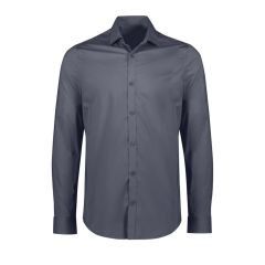 Biz Collection Mens Mason Tailored Long Sleeve Shirt_ Slate