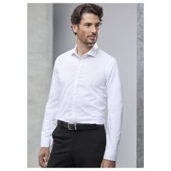Biz Collection Mens Mason Tailored Long Sleeve Shirt_ White