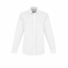 Biz Collection Mens Regent Long Sleeve Shirt White